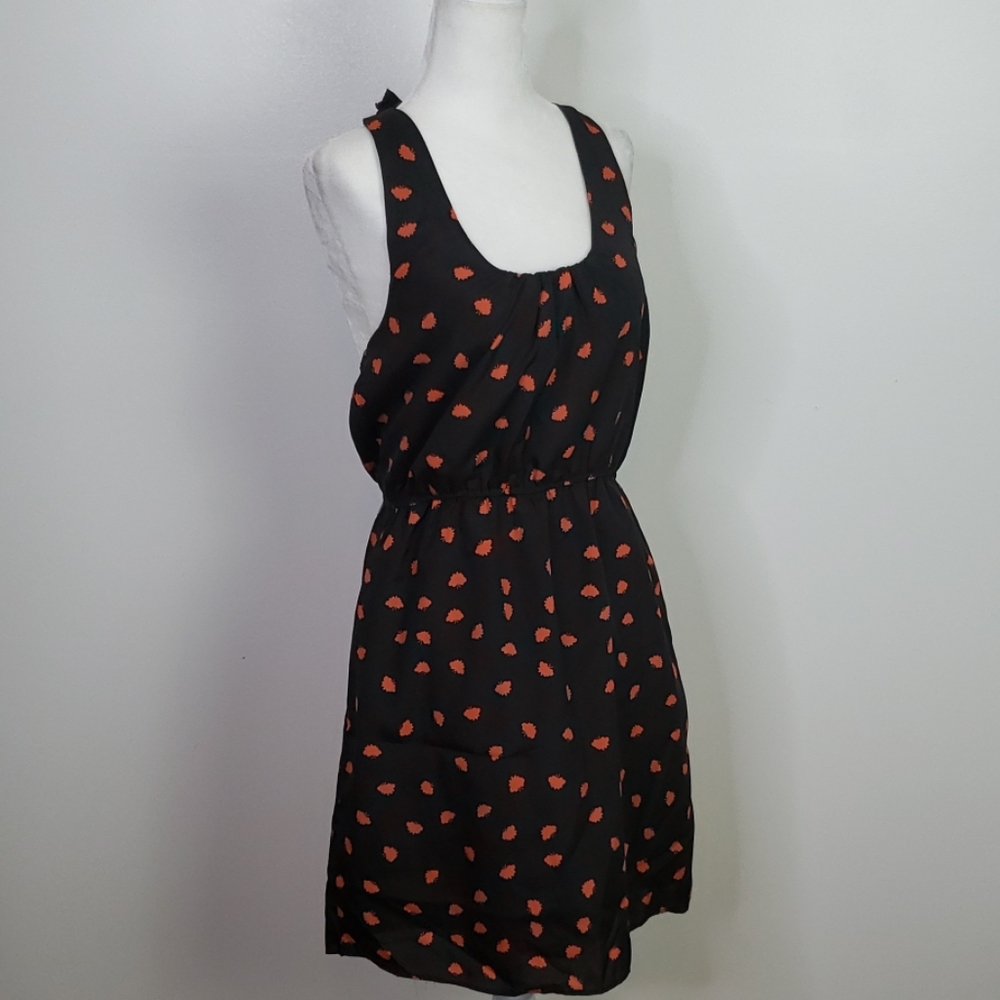 Annabella Black and Red Butterfly Halter Dress, M